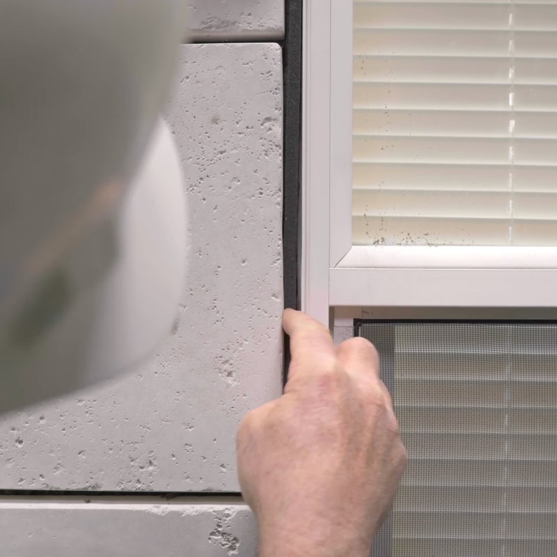 detail shot of stone wall